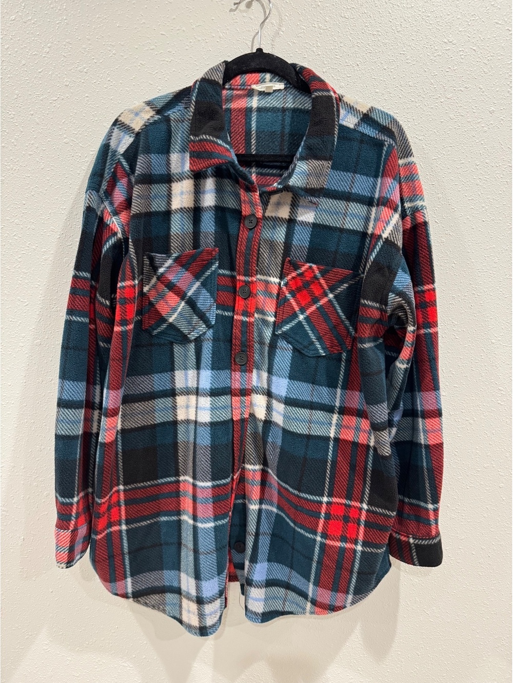 Maurices Women’s XL Plaid Fleece Shacket